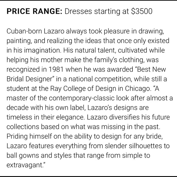 Lazaro Wedding Gown - Picture 10 of 12